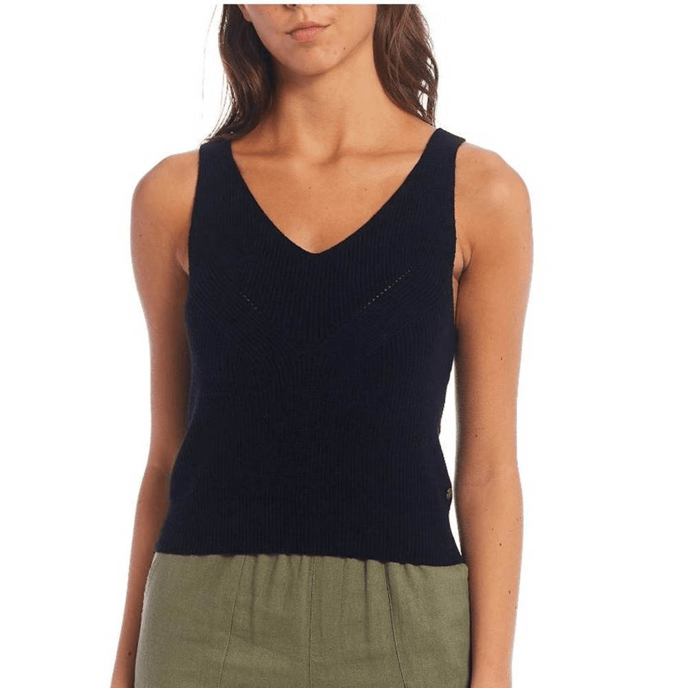 Roxy Black Crazy Glory Stretch Sweater Tank Top XL NWT (7076)